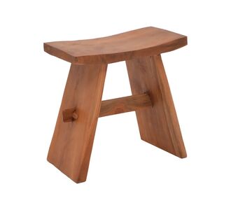 Σκαμπό Shogun pakoworld teak ξύλο σε φυσική απόχρωση 46x28x46εκ |  Σκαμπώ στο espiti