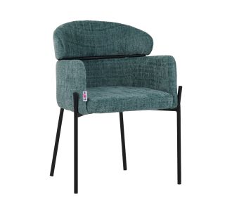 Πολυθρόνα Tolerse Inart πράσινο ύφασμα-πόδι μαύρο μέταλλο 58x57x80εκ |  Πολυθρόνες σαλονιού στο espiti