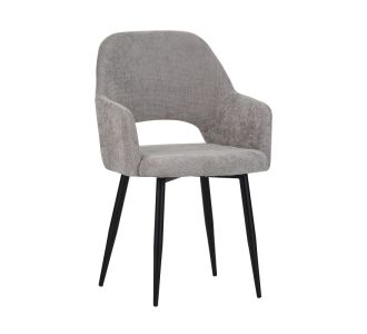 Πολυθρόνα Factols Inart μπεζ-γκρι ύφασμα-πόδι μαύρο μέταλλο 53x61x84εκ |  Πολυθρόνες σαλονιού στο espiti