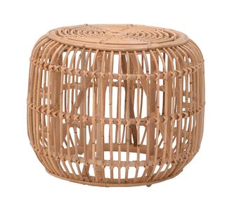 Σκαμπό Rajesty pakoworld rattan σε φυσική απόχρωση Φ60x46εκ |  Σκαμπώ στο espiti