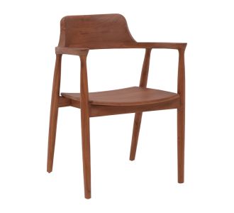 Πολυθρόνα Jambene pakoworld teak ξύλο σε καρυδί απόχρωση 57x54x79εκ |  Καρέκλες στο espiti