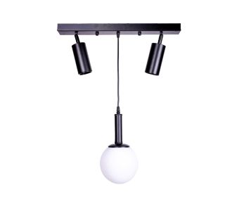 Φωτιστικό οροφής Barten pakoworld E27 μαύρο μέταλλο 45x30x45εκ |  Οροφής στο espiti