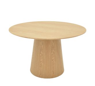 Τραπέζι Kayano pakoworld mdf σε φυσική απόχρωση Φ120x72εκ |  Τραπέζια στο espiti
