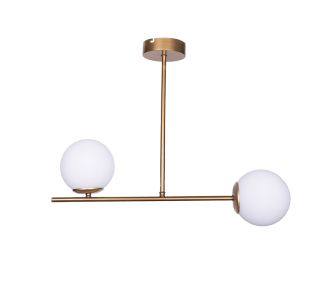 Φωτιστικό οροφής Opedro pakoworld χρυσό μέταλλο 60x30x40εκ |  Οροφής στο espiti