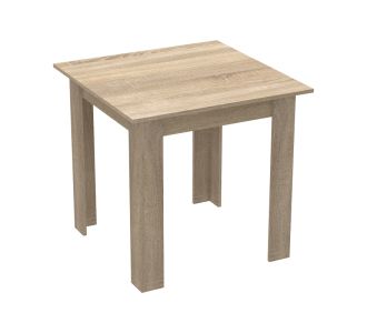 Τραπέζι Manka I pakoworld σε sonoma απόχρωση 80x80x77εκ |  Τραπέζια στο espiti