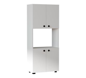 Ντουλάπα κουζίνας Guzel pakoworld σε λευκή απόχρωση 60x31.4x140εκ |  Ντουλάπια στο espiti