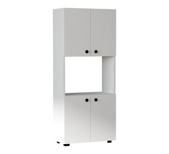 Ντουλάπα κουζίνας Guzel pakoworld σε λευκή απόχρωση 60x31.4x140εκ |  Ντουλάπια στο espiti