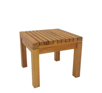 Τραπεζάκι ξαπλώστρας Poly pakoworld teak ξύλο σε φυσική απόχρωση 35x35x30εκ |  Ξαπλώστρες - Καρέκλες Παραλίας στο espiti