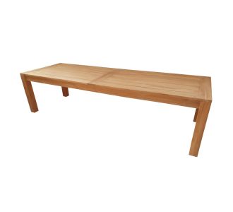 Τραπέζι Pablo pakoworld teak ξύλο σε φυσική απόχρωση 240x100x76εκ |  Τραπέζια στο espiti