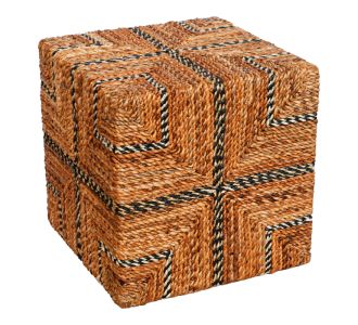 Σκαμπό Lerkmon Inart ψαθα σε φυσική απόχρωση 40x40x40εκ |  Σκαμπώ στο espiti