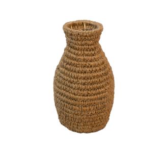 Βάζο Agelen I Inart sisal σε φυσική απόχρωση Φ20x33εκ |  Διακοσμητκά στο espiti