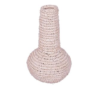 Βάζο Sannery Inart sisal σε φυσική απόχρωση Φ18x30εκ |  Διακοσμητκά στο espiti