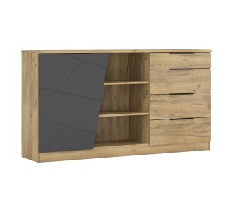 Μπουφές Phoebe pakoworld σε sonoma - γκρι απόχρωση 170.2x40x92εκ |  Μπουφέδες στο espiti