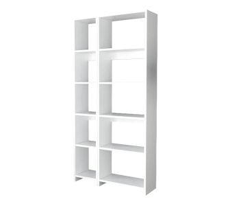 Βιβλιοθήκη Alkathi pakoworld σε λευκή απόχρωση 77x22x160εκ |  HOT DEALS στο espiti