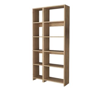 Βιβλιοθήκη Alkathi pakoworld σε oak απόχρωση 77x22x160εκ |  HOT DEALS στο espiti
