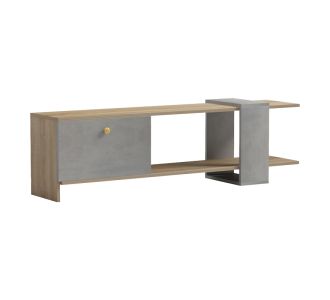 Έπιπλο τηλεόρασης Standi pakoworld σε sonoma-γκρι cement απόχρωση 120x25x36.8εκ |  Έπιπλα τηλεόρασης στο espiti