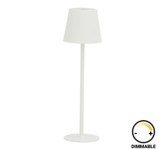 Επιτραπέζιο φωτιστικό αφής LED Brave Ι pakoworld επαναφορτιζόμενο σε λευκή απόχρωση Φ11.5x37εκ |  Επιτραπέζια στο espiti