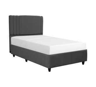 Κρεβάτι με αποθηκευτικό χώρο Lineo pakoworld μπουκλέ σε ανθρακί απόχρωση 120x200εκ |  Κρεβάτια στο espiti