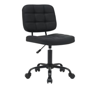 Καρέκλα γραφείου Sedia pakoworld pu σε μαύρη απόχρωση 50x50x75-85εκ |  Καρέκλες γραφείου στο espiti