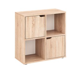 Βιβλιοθήκη Bookel pakoworld σε sonoma απόχρωση 59.6x27.5x60.4εκ |  Βιβλιοθήκες στο espiti