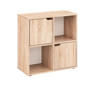 Βιβλιοθήκη Bookel pakoworld σε sonoma απόχρωση 59.6x27.5x60.4εκ |  Βιβλιοθήκες στο espiti
