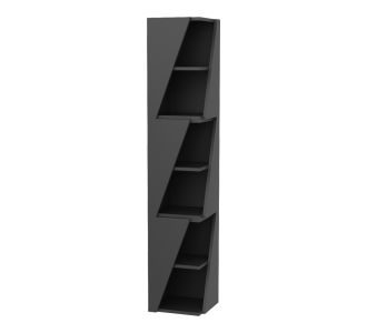 Βιβλιοθήκη στήλη Klaro pakoworld σε ανθρακί απόχρωση 32x32x165εκ |  Βιβλιοθήκες στο espiti