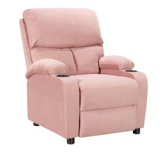 Πολυθρόνα relax με ποτηροθήκη Gartia pakoworld βελούδο σε απόχρωση σάπιο μήλο 79x94x102εκ |  Πολυθρόνες σαλονιού στο espiti