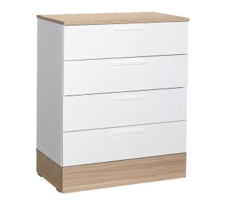 Συρταριέρα Pelita pakoworld σε λευκή-oak απόχρωση 72x40x88εκ |  Συρταριέρες -Κονσόλες στο espiti