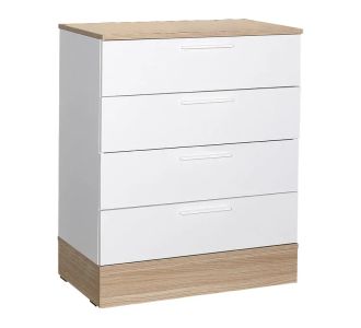 Συρταριέρα Pelita pakoworld σε λευκή-oak απόχρωση 72x40x88εκ |  Συρταριέρες -Κονσόλες στο espiti