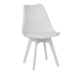 Καρέκλα Gaston I pakoworld PP-PU σε λευκή απόχρωση 48.5x53.5x81.5εκ |  Καρέκλες στο espiti