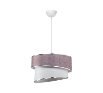 Φωτιστικό οροφής μονόφωτο Loopy pakoworld Ε27 μωβ-λευκό Φ30x18εκ |  Οροφής στο espiti