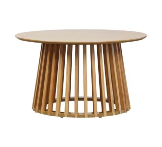 Τραπέζι σαλονιού Domonic pakoworld mdf/pw σε φυσική απόχρωση Φ80x45εκ |  Τραπεζάκια σαλονιού στο espiti