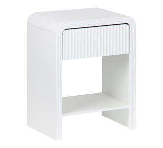Κομοδίνο Zeplen pakoworld MDF σε λευκή απόχρωση 40x30x53εκ |  Κομοδίνα στο espiti