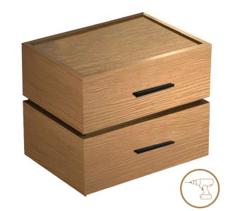 Κομοδίνο Sonlen pakoworld mdf σε oak απόχρωση 60x40x44.5εκ |  Κομοδίνα στο espiti