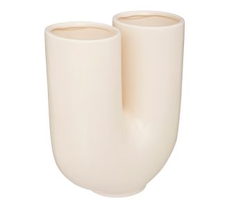 Βάζο Dorta pakoworld κεραμικό σε κρεμ απόχρωση 21x11.4x25εκ |  Διακοσμητκά στο espiti