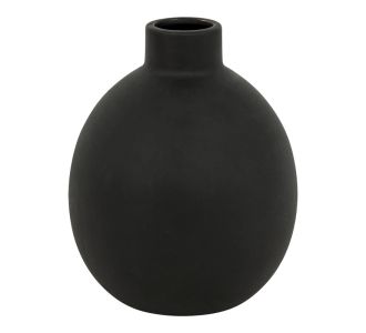 Βάζο Rianzo pakoworld κεραμικό σε μαύρη απόχρωση Φ14.5x18εκ |  Διακοσμητκά στο espiti