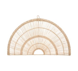 Διακοσμητικό τοίχου Padma pakoworld pe rattan σε φυσική απόχρωση 60.7x1.5x35.5εκ |  Διακόσμηση τοίχου στο espiti