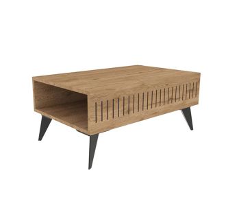 Τραπέζι Marla pakoworld σε oak απόχρωση 90x56x40εκ |  Τραπεζάκια σαλονιού στο espiti