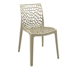 Καρέκλα στοιβαζόμενη Hush pakoworld pp σε cappuccino απόχρωση 50x57x81εκ |  Καρέκλες στο espiti