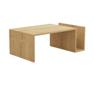 Τραπέζι σαλονιού Poko pakoworld σε oak απόχρωση 86.8x50x32,4εκ |  Τραπεζάκια σαλονιού στο espiti
