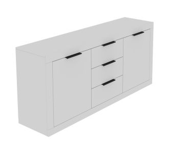 Μπουφές Doha pakoworld σε λευκή απόχρωση 180x45x80.5εκ |  Μπουφέδες στο espiti