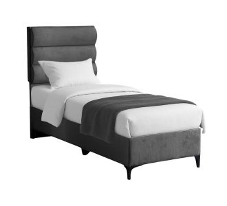 Κρεβάτι Limit pakoworld ύφασμα σε ανθρακί απόχρωση 90x200εκ |  Κρεβάτια στο espiti