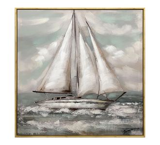 Πίνακας σε καμβά Siedo I Inart 70x3.5x70εκ |  Πίνακες στο espiti