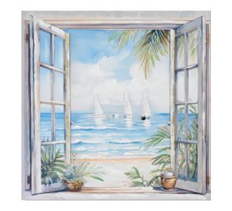 Πίνακας σε καμβά Deive Ι  Inart 80x3x80εκ |  Πίνακες στο espiti