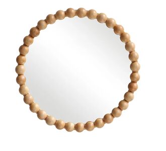Καθρέπτης Specio pakoworld ξύλο σε φυσική απόχρωση Φ60x4.5εκ |  Καθρέπτες στο espiti