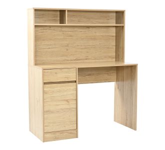 Γραφείο εργασίας Secreta pakoworld με ράφι σε oak απόχρωση 110x50x135εκ |  Γραφεία στο espiti