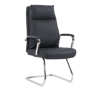 Καρέκλα επισκέπτη Siquel I pakoworld pu σε μαύρη απόχρωση 58x62x105εκ |  Καρέκλες γραφείου επισκέπτη στο espiti