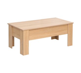 Τραπέζι σαλονιού Ferza pakoworld με σερβιτόρο σε oak απόχρωση 100x50x42εκ |  Τραπεζάκια σαλονιού στο espiti