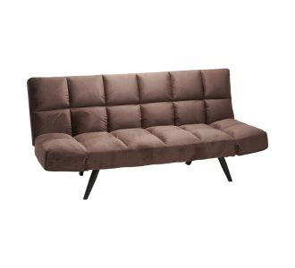 Καναπές - κρεβάτι 3θέσιος Freddo pakoworld βελούδο καφέ 181x81x86εκ |  Καναπέδες-Κρεβάτι στο espiti