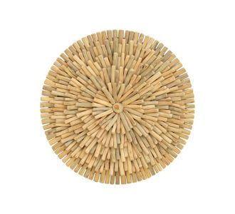 Διακοσμητικό τοίχου Decofy Inart drift ξύλο σε φυσική απόχρωση Φ60x5εκ |  Διακόσμηση τοίχου στο espiti